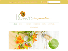 Tablet Screenshot of flowersinparadise.com.au
